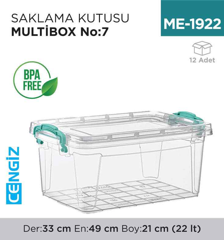 SAKLAMA KUTUSU M.BOX NO:7 (22 LT) (E-506) SAKLAMA KUTUSU M.BOX NO:7 (22 LT) (E-506)