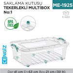 SAKLAMA KUTUSU TEKER. M.BOX NO:1 (30 LT) (E-510)