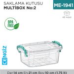 SAKLAMA KUTUSU M.BOX NO:2 (1.75 LT) (E-501)