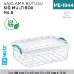 SAKLAMA KUTUSU SIĞ M.BOX NO:6 (10 LT) (E-494)