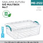 SAKLAMA KUTUSU SIĞ M.BOX NO:7 (14 LT) (E-495)