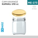CAM KAVANOZ 210 CC KAPAKLI