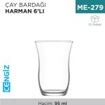 ÇAY BARDAĞI HARMAN 6LI (30030)