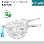 MAKARNA SÜZGECİ ŞEFFAF (E-212)