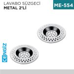 LAVABO SÜZGECİ METAL 2Lİ (SD-679)