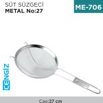 SÜT SÜZGECİ METAL NO:27