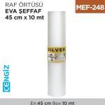 RAF ÖRTÜSÜ EVA SİLVER 45 CM*10 MT