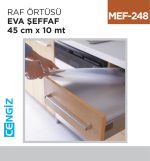 RAF ÖRTÜSÜ EVA SİLVER 45 CM*10 MT