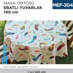 MASA ÖRTÜSÜ EBATLI 140 CM (YUVARLAK)