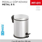 PEDALLI ÇÖP KOVASI METAL 8 LT(3108)(404)