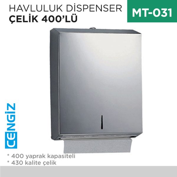 HAVLULUK DİSPENSER ÇELİK 400LÜ (7146)