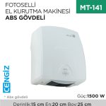 FOTOSELLİ EL KURUTMA MAKİNASI ABS GÖVDELİ 1500 WATT (GSQ150)