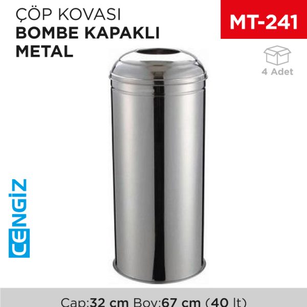 BOMBE KAPAKLI ÇÖP KOVASI (446B)