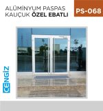 ALÜMİNYUM PASPAS KAUÇUK ÖZEL EBATLI