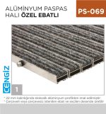 ALÜMİNYUM PASPAS HALI ÖZEL EBATLI