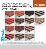 ALÜMİNYUM PASPAS KARMA (HALI+KAUÇUK)