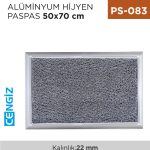ALÜMİNYUM HİJYEN PASPAS 50 CM*70 CM