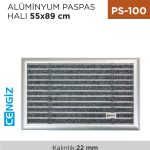 ALÜMİNYUM PASPAS HALI 55 CM*89 CM