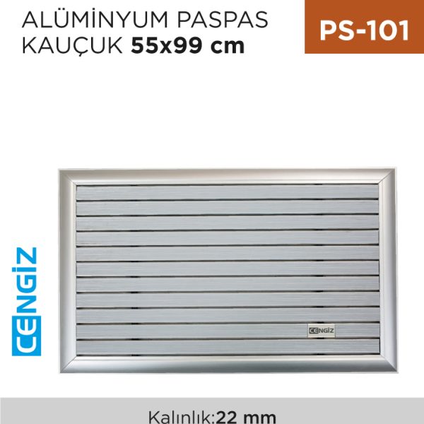 ALÜMİNYUM PASPAS KAUÇUK 55 CM*89 CM