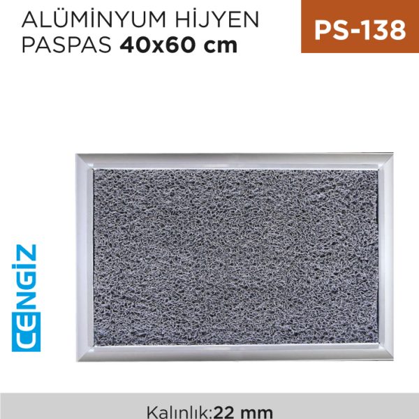 ALÜMİNYUM HİJYEN PASPAS 40 CM*60 CM