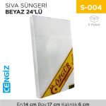 SIVA SÜNGERİ BEYAZ 24LÜ