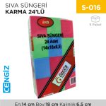 SIVA SÜNGERİ KARMA 24LÜ (147/18)