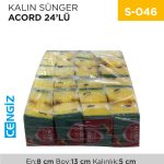 ENDÜSTRİYEL KALIN SÜNGER ACORD 24LÜ (412)