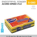ENDÜSTRİYEL SÜNGER ACORD-SPEED 4LÜ