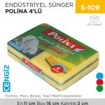 ENDÜSTRİYEL SÜNGER POLİNA 4LÜ (2233-2484)