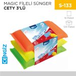 MAGİC FİLELİ SÜNGER CETY 3LÜ