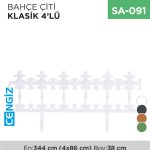 BAHÇE ÇİTİ KLASİK 4LÜ (5990)
