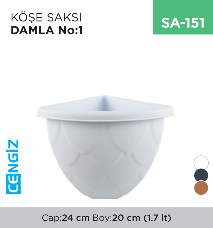 KÖŞE SAKSI DAMLA NO:1 (1.7 LT)