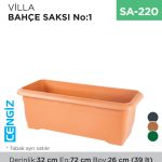 VİLLA BAHÇE SAKSI NO:1 TABAKSIZ (39 LT)