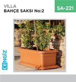 VİLLA BAHÇE SAKSI NO:2 TABAKSIZ (62 LT)