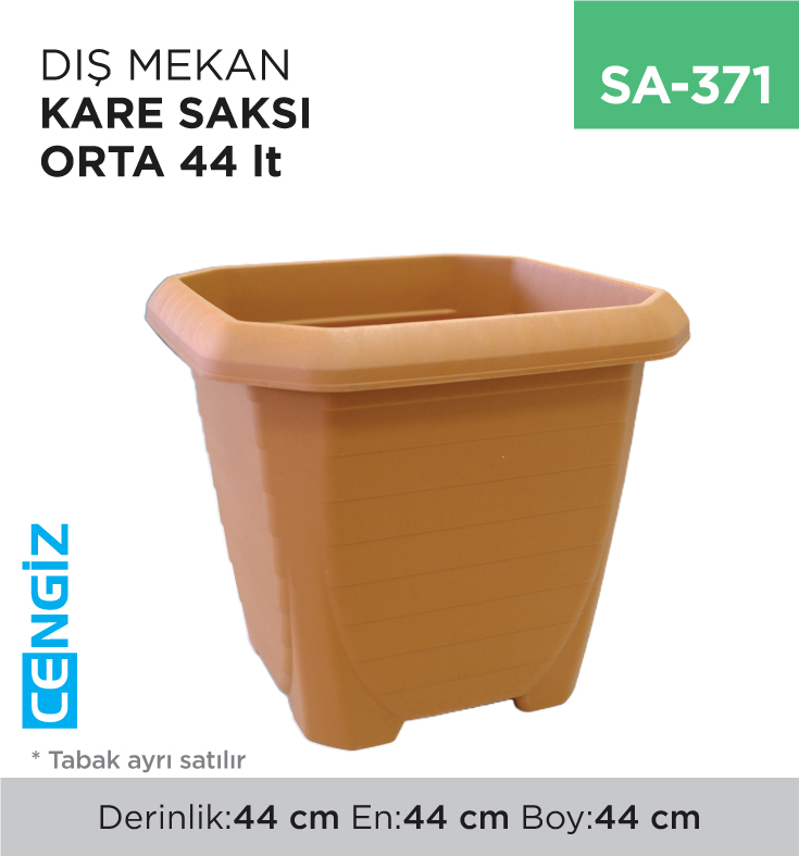 DIŞ MEKAN KARE SAKSI ORTA 44 LT (318)