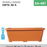 AYAKLI SAKSI ORTA 36 LT ( TABAKSIZ) (523)