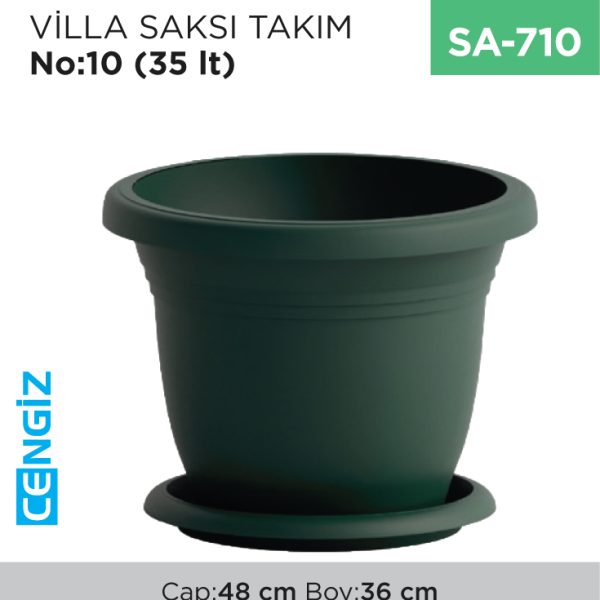 VİLLA SAKSI TAKIM  NO:10 (35 LT) (V510)