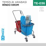 TEMİZLİK ARABASI KROM RİNDO (CK752)
