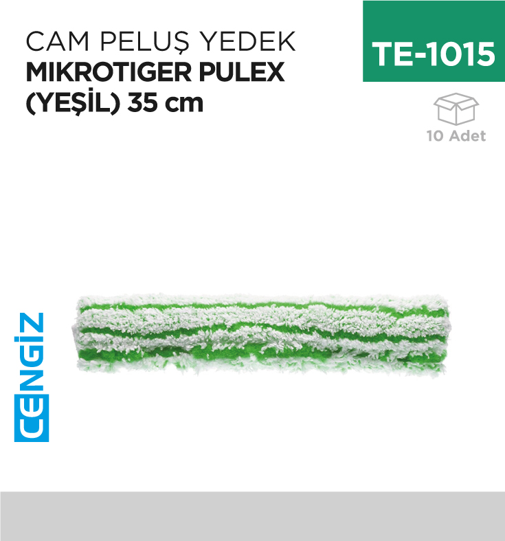 CAM PELUŞ YEDEK MIKROTIGER PULEX (YEŞİL)35 CM (P218)