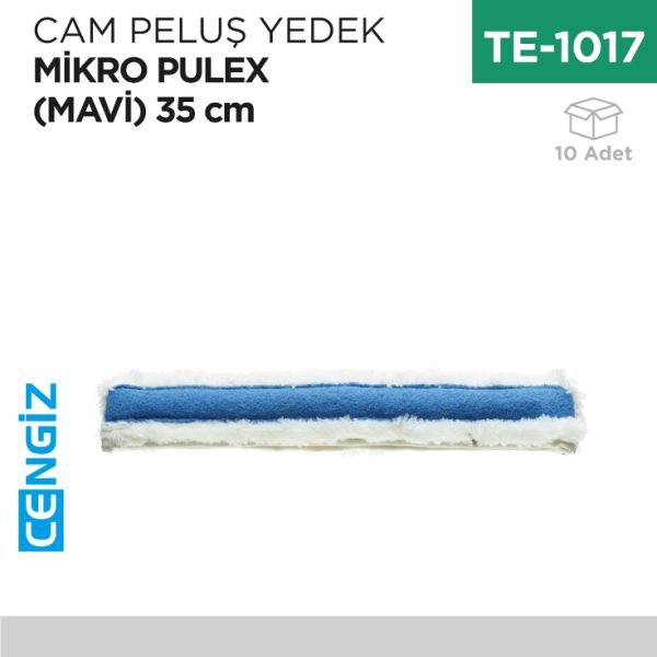 CAM PELUŞ YEDEK MİKRO PULEX (MAVİ) 35 CM (P095)