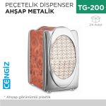 PEÇETELİK DİSPENSER AHŞAP METALİK (F152)
