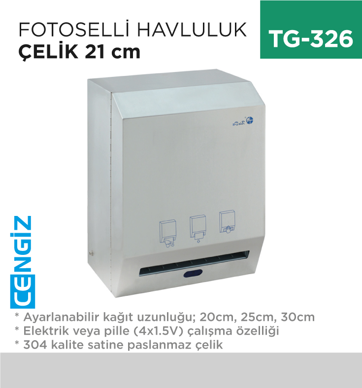 FOTOSELLİ HAVLULUK ÇELİK 21 CM (XİNDA) (CZQ20K)