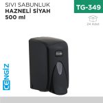 SIVI SABUNLUK HAZNELİ SİYAH 500 ML (S5B)