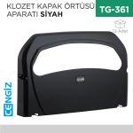 KLOZET KAPAK ÖRTÜSÜ APARATI SİYAH (K7B)