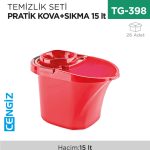 TEMİZLİK SETİ PRATİK KOVA+KEP 15 LT.(TP-131)