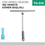 ÇOK AMAÇLI SİLECEK 180 DERECE DÖNER BAŞLIKLI
