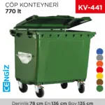 ÇÖP KONTEYNERİ 770 LT