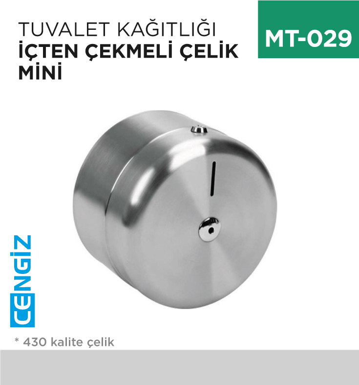 TUVALET KAĞITLIĞI İÇTEN ÇEKMELİ ÇELİK MİNİ (7304)