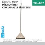 ÜÇGEN MOP MİKROFİBER ÇOK AMAÇLI SİLECEKLİ (303)