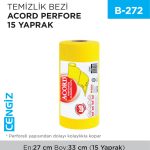 TEMİZLİK BEZİ ACORD-FLOPPY PERFORE 15 YAPRAK (1445)(1462)